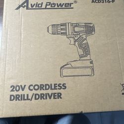 Avid Power 20V Cordless Drill – Brand New!