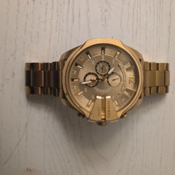 Diesel Mega Chief Chronograph Gold Watch 