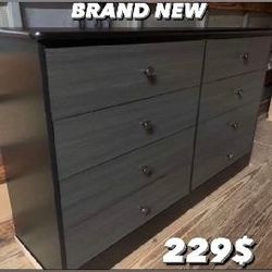 Brand New Black&Grey 8 Drawer Dresser