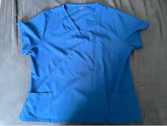 Royal blue XXL scrub top