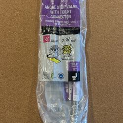 Angle Stop Valve W/ Toilet Connector 