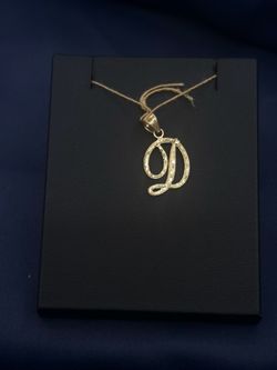 14K “D” PENDANT