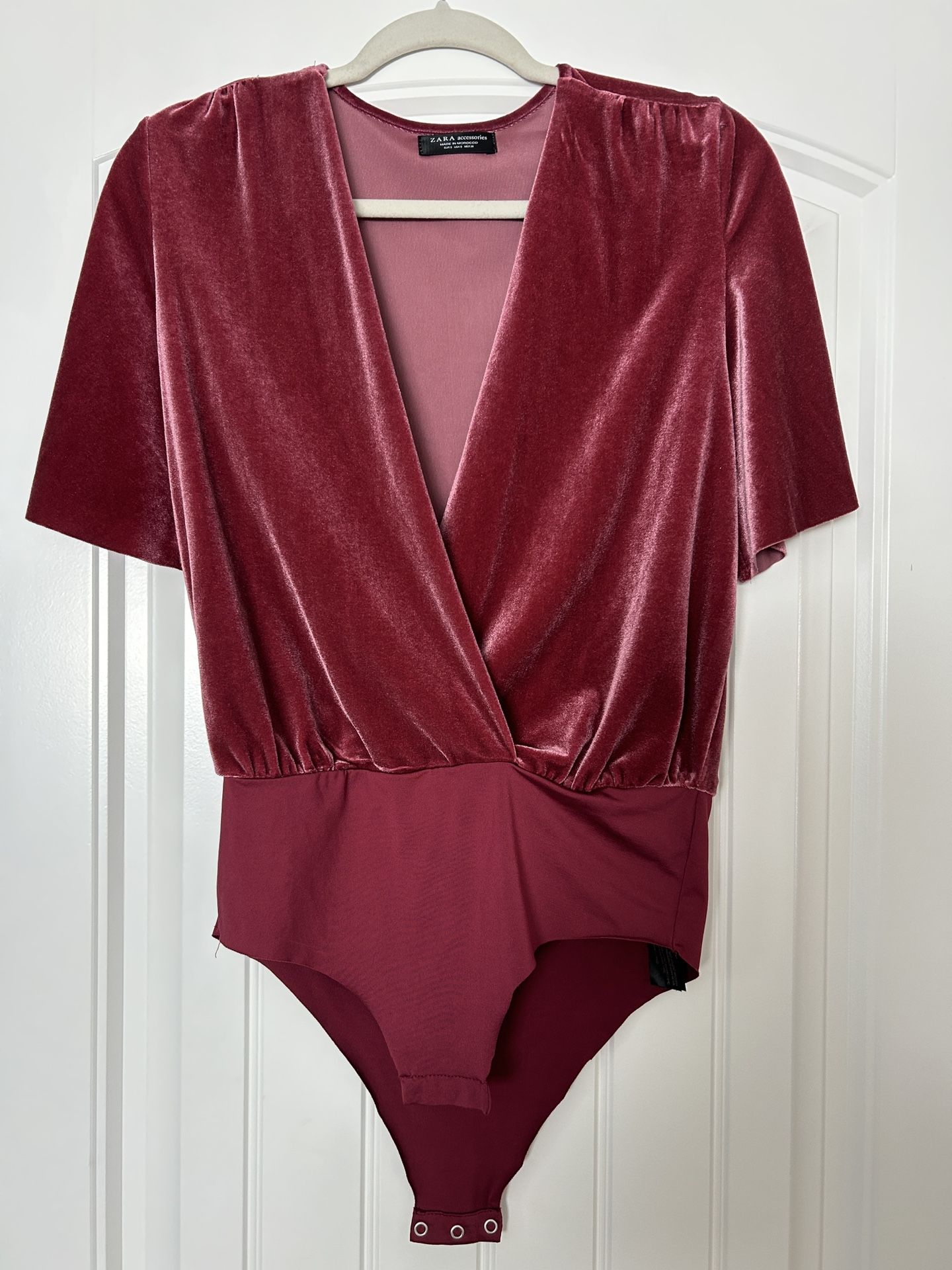 Zara Velvet Bodysuit