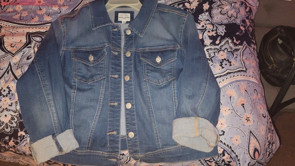 Women's Plus Size Wax Jeans Jean Jacket