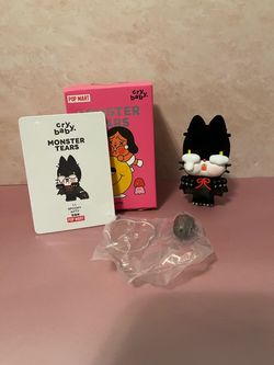 Authentic PopMart CryBaby Monster Tears Spooky Kitty — Discontinued Set!