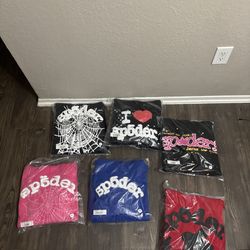 Bape shirts n spider hoodies