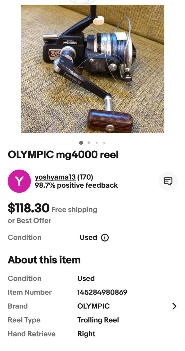リール OLYMPIC MG4000 OLYMPIC MG4000