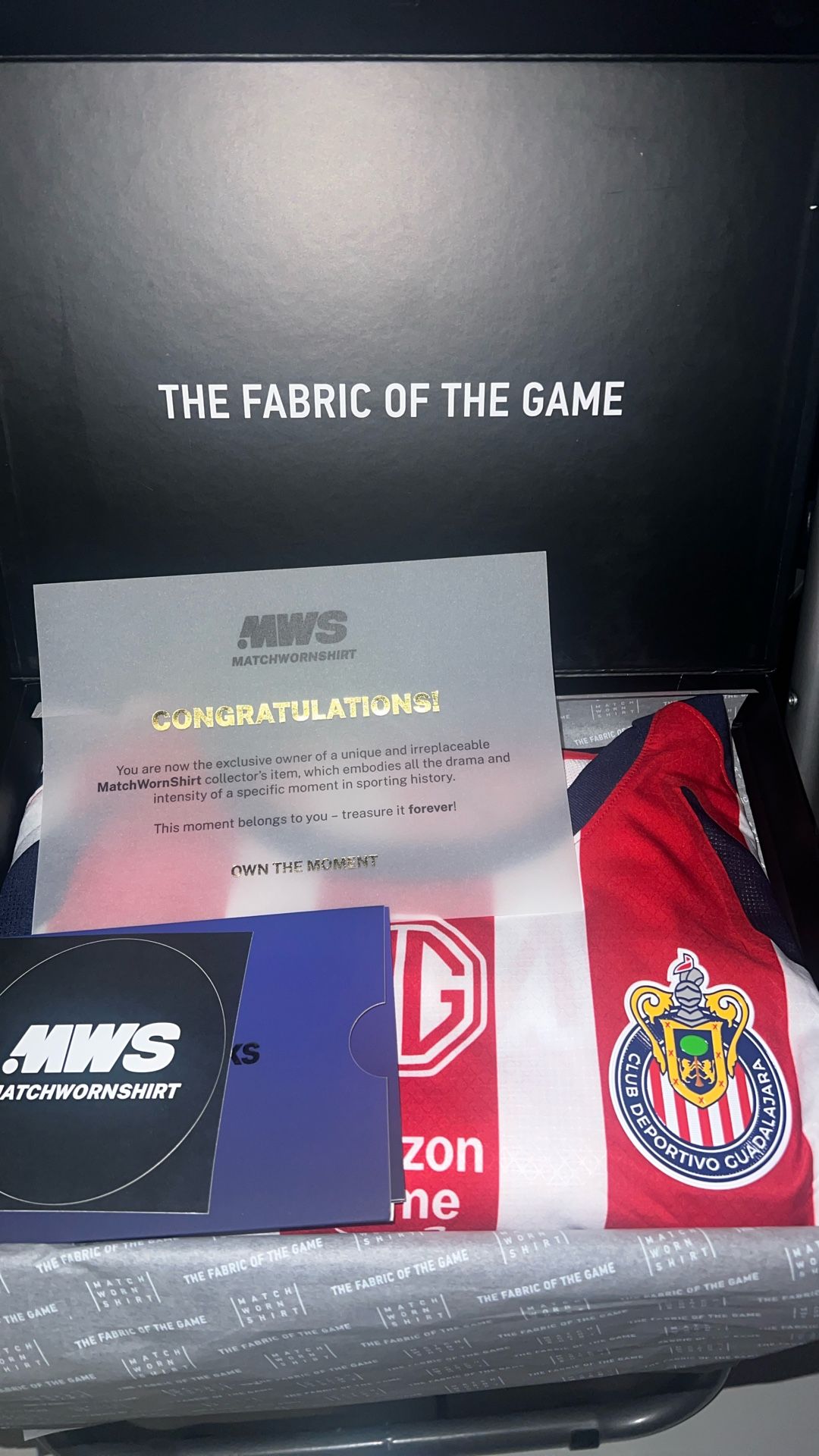 Chivas : MATCH WORN JERSEY