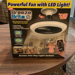 Breeze  Brite  Fan With LED light