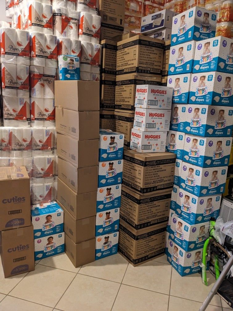 Diapers, Wipes, And Sanitizing Wipes