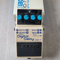 Boss DD-7 Digital Delay Electric Guitar Pedal
Cash Or Trade For Other Guitar Gear, Pedals Etc.