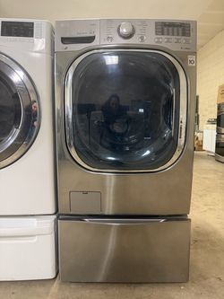 LG Front Load Washer with Pedestal