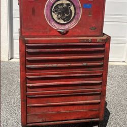 Industrial Tool Chest and Top Tool Box by Williams - Heavy Duty Steel
