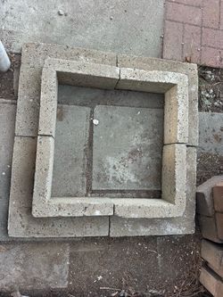 concrete planter  square