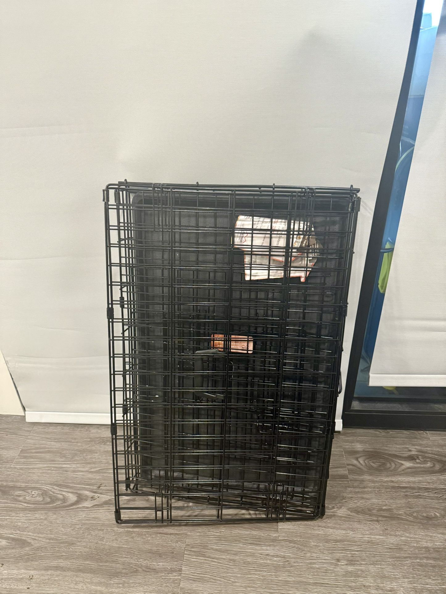 Foldable Black Dog Crate – Durable & Portable (Pickup/Delivery Available)