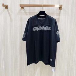 Chrome Hearts Stadium Warm up Ss Jersey in Black
