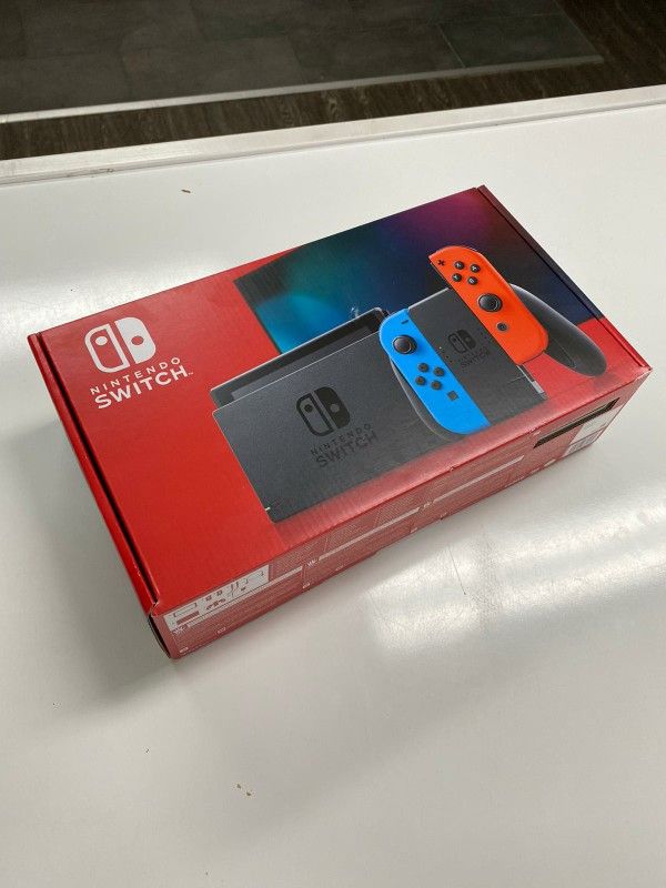 Brand New Nintendo Switch Neon Blue And Neon Red Joy-Con Gaming Console - PAYMENTS PLAN AVAILABLE NO CREDIT NEEDED