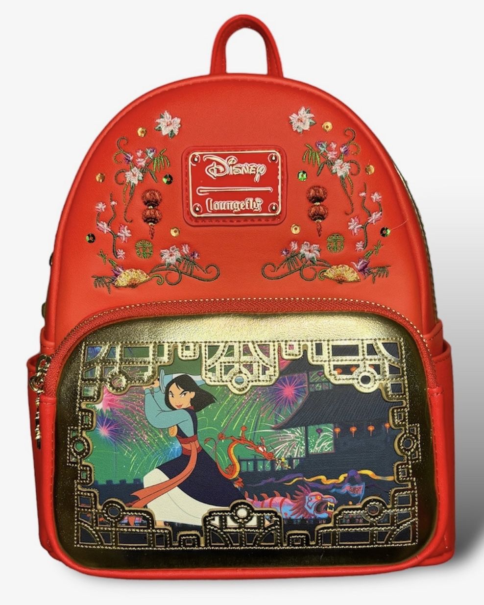 NWT RARE Disney Loungefly Princess Mulan Mini Backpack