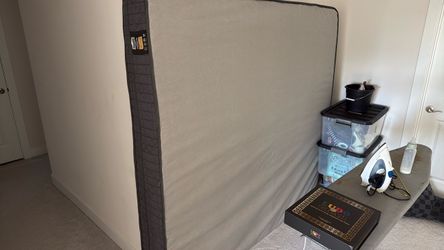 King mattress with metal box