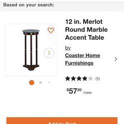 Green Marble Top End Table