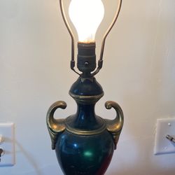 Vintage Lamp Black And Gold