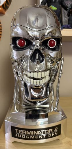 Terminator 2 T2 Life Size 1:1 Scale T800 Endo Skull Movie Head Bust Prop Replica