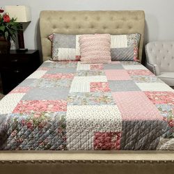 Brand New Studded Queen Size Platform Bed From Ashley (paid Price Is $900)