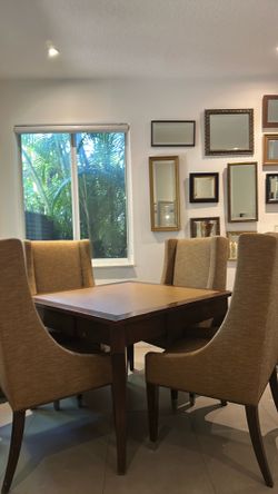 Card table with chairs