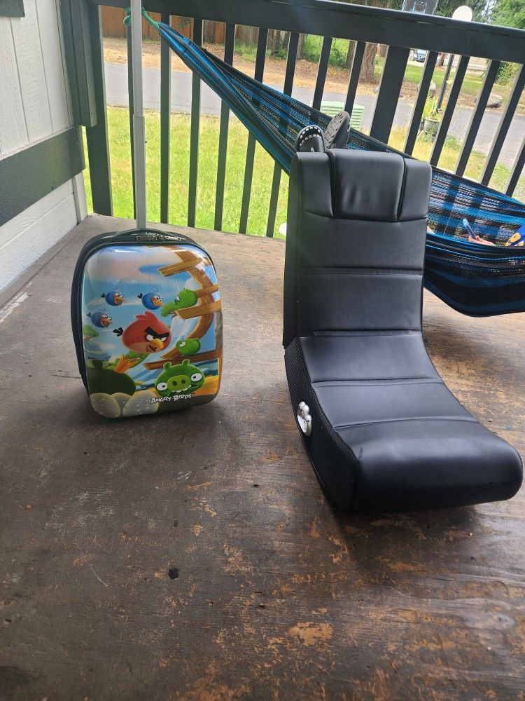Cute Suitcase And Chair