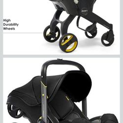 Doona Car Seat & Stroller, Nitro Black - All-in-One Travel System