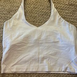 Lululemon White Halter Size 12