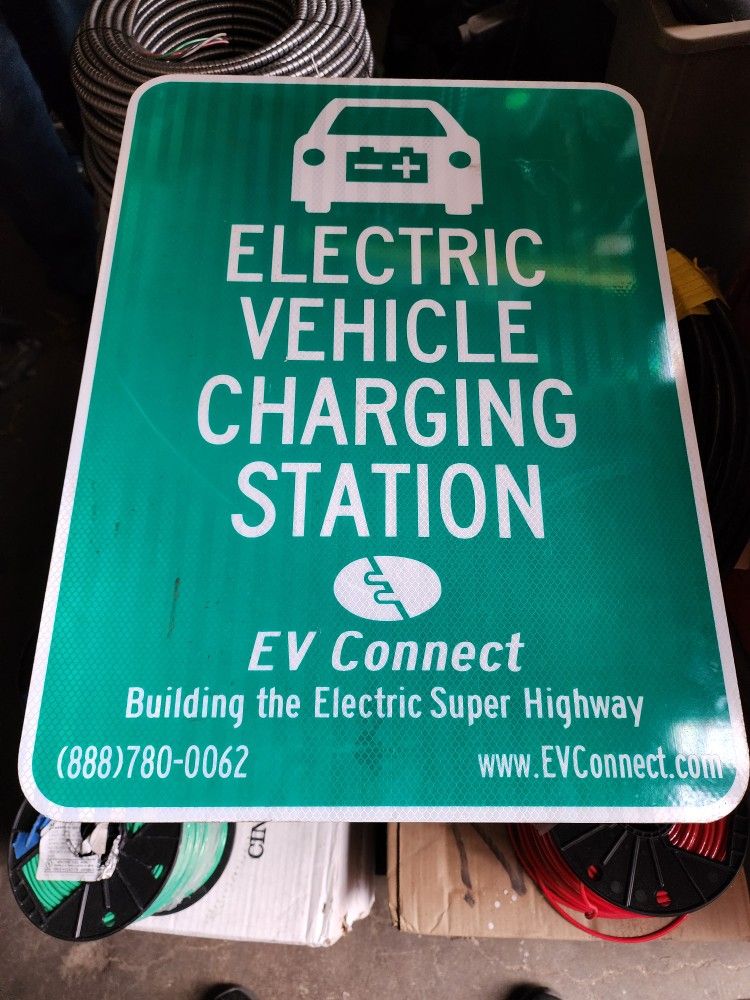 Electric Vehicle Charging Sign