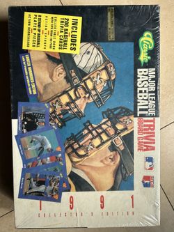 1991 Classic Major League Baseball Trivia Board Game