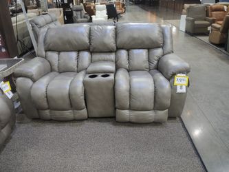 Homestretch Zero Gravity Power Reclining Console Loveseat - Smoke Gray Fabric Deal