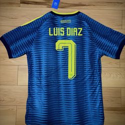 Luis Diaz #7 Columbia 2026 World Cup Away Jersey