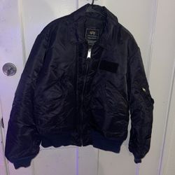 Alpha Industries Black Bomber Jacket