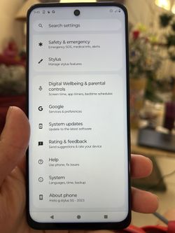 Lightly used metro by T-Mobile moto g 5g stylus 2023 128Gb for 125