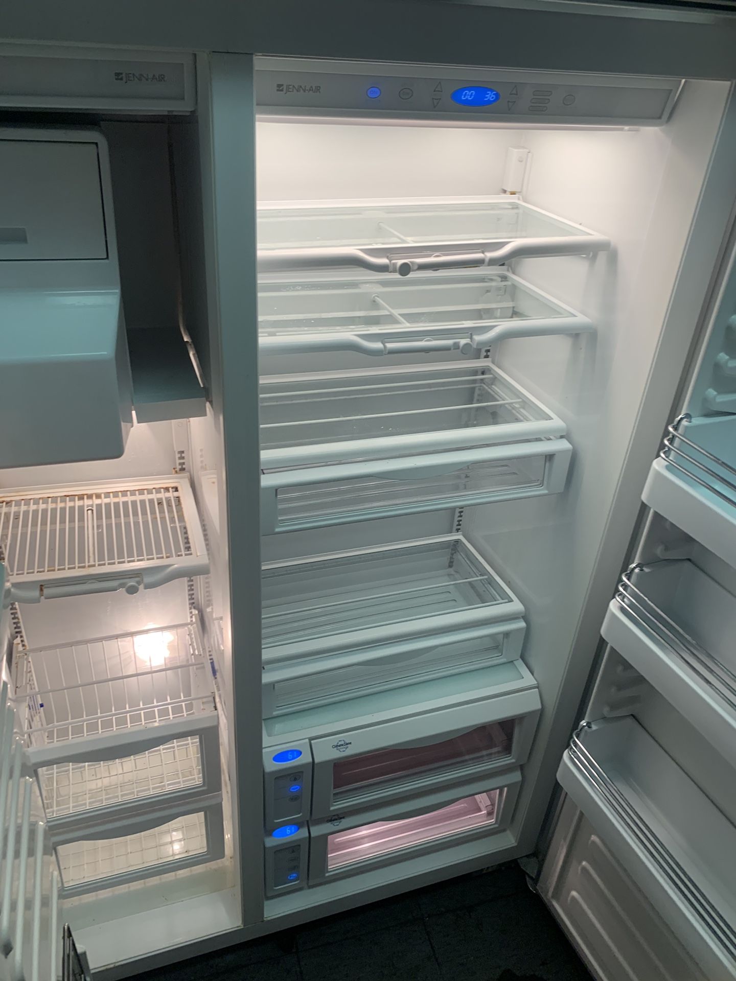 Jenn air built in 48 wide refrigerator stainless steel