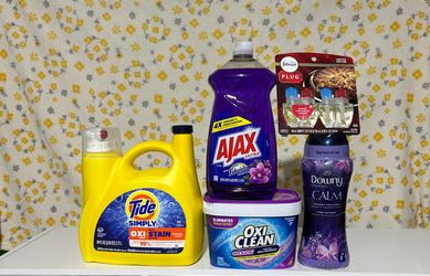 Laundry & Cleaning Supplies Bundle all for only $30.00 that’s a savings of $10.00 compare to retail price !
