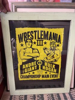 Framed silk screen, WWF collectible print