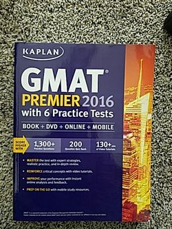 GMAT Premier 2016 with 6 practice tests
