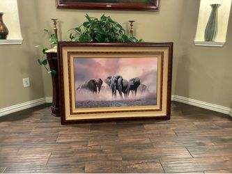 CRAIG BONE LITHOGRAPY..gorgeous frame..51x31. Inches