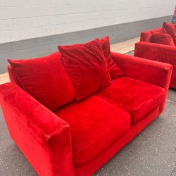 Burgundy Couches  
