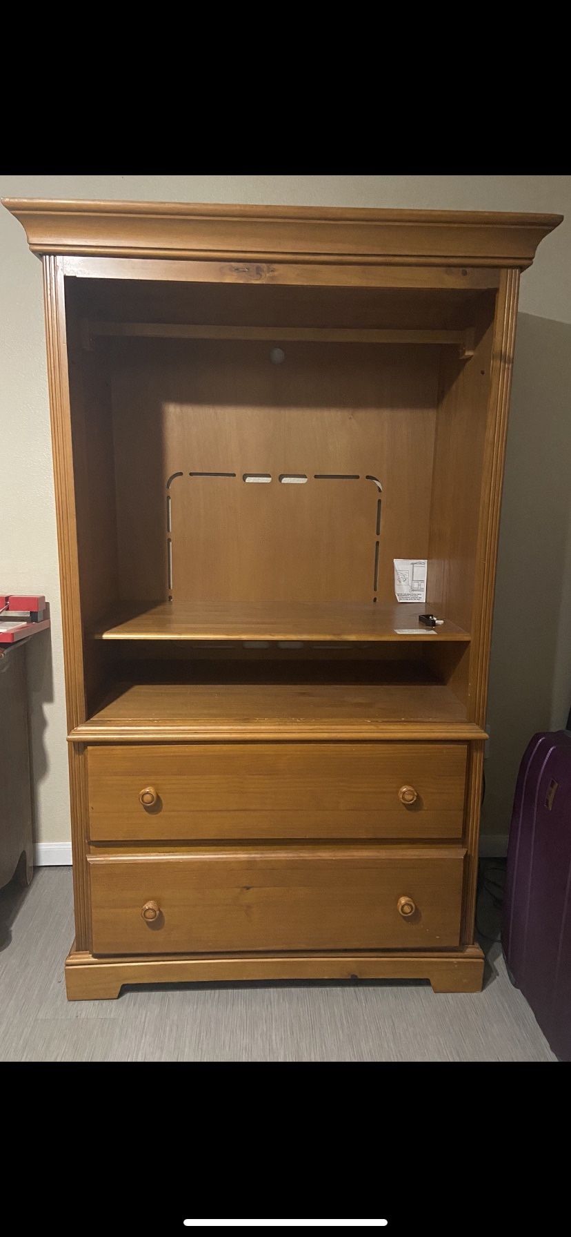 Armoire With Storage Drawers