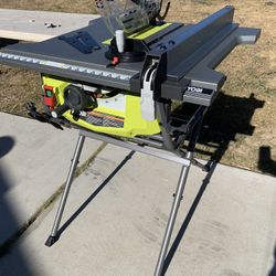 Ryobi Table Saw-10 Inch  Corded W/stand 