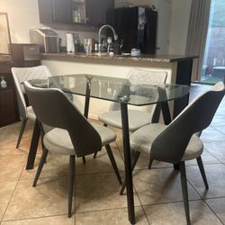 Glass Dining Table 