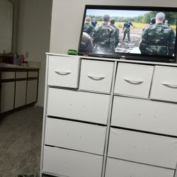 white dresser /tv stand