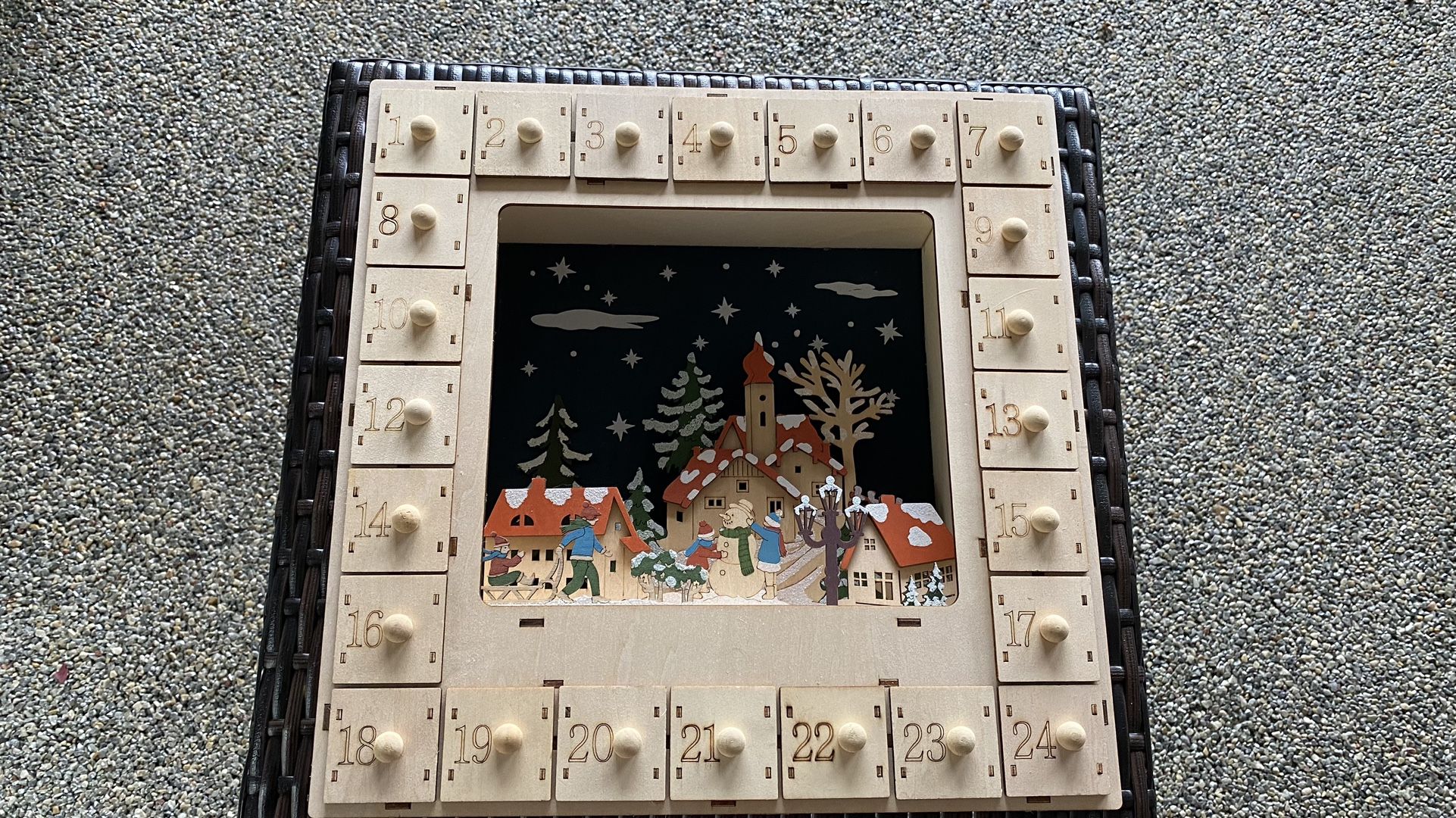 Martha Stewart Advent Lighted Calendar-13 Inches