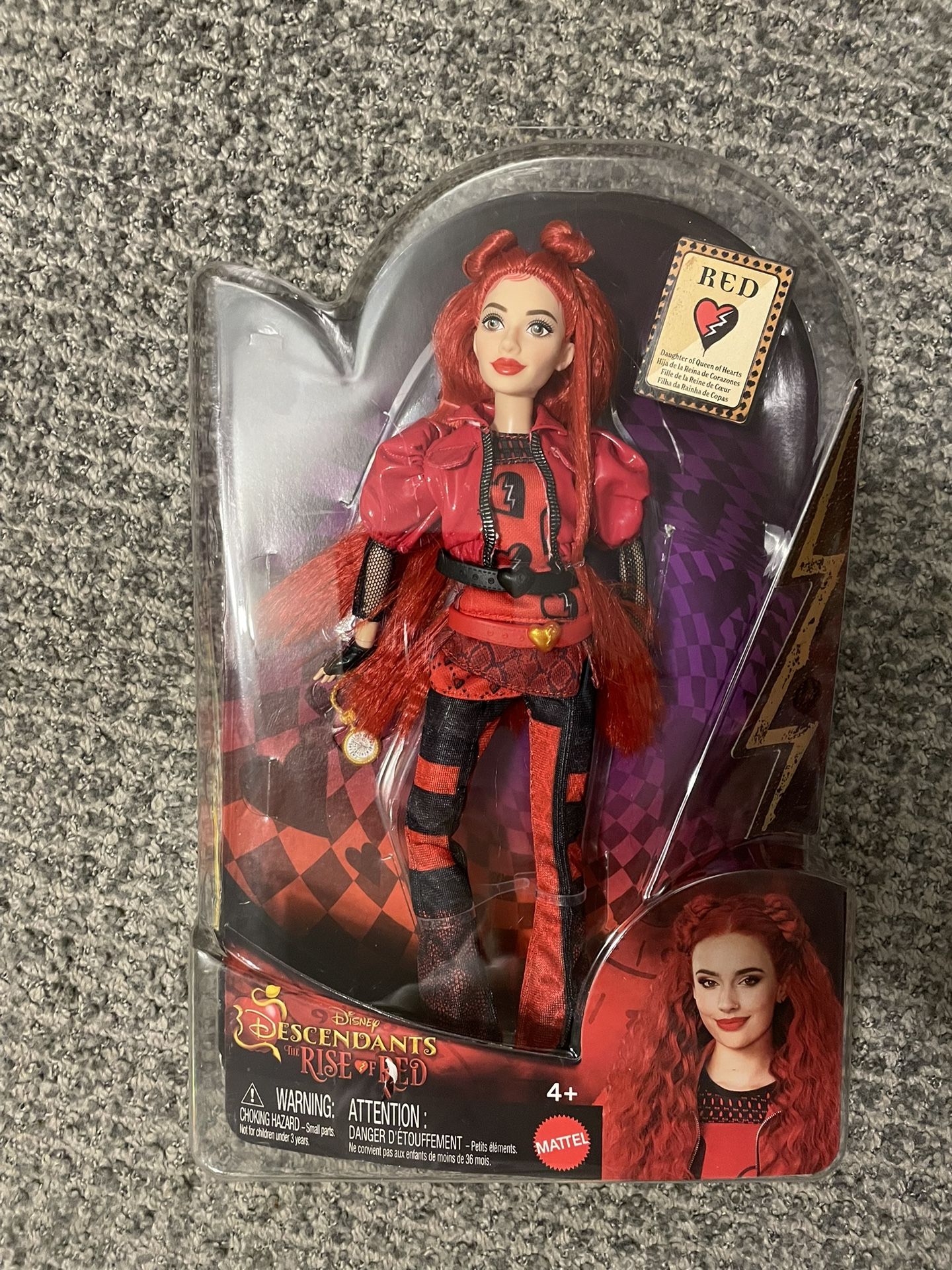 Disney Descendants: The Rise of Red Fashion Doll & Accessory, Red, Daughter of Queen of Hearts