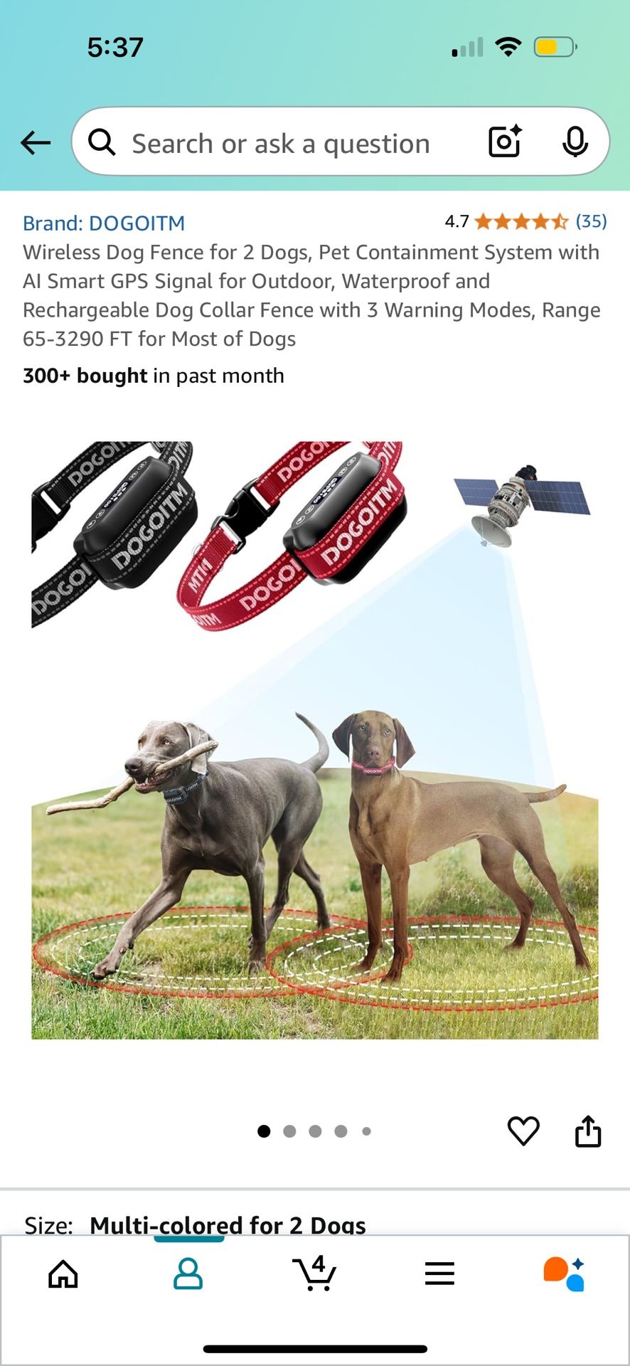 Wireless Dog Fence Dog Collar 